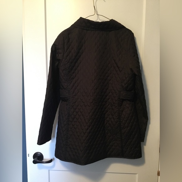Laura Petites snap closure light jacket. Black with silver snaps. - Picture 2 of 3